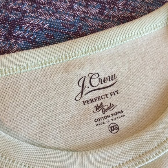 J. Crew Perfect Fit T-Shirt Light Green Women's XXS - Picture 4 of 8